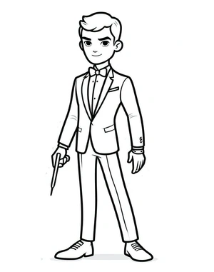 Página para Colorir James Bond Jr.