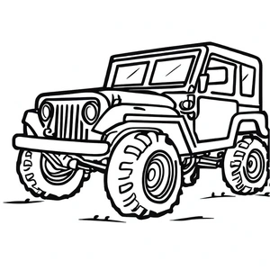 Página para Colorir Página para Colorir de Jeep