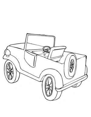 Página para Colorir Jeep Fácil