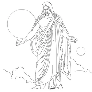 Página para Colorir Página de Colorir Jesus Grátis