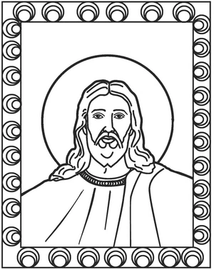 Página para Colorir Imagem de Jesus