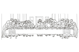 Imagem da Última Ceia com Jesus