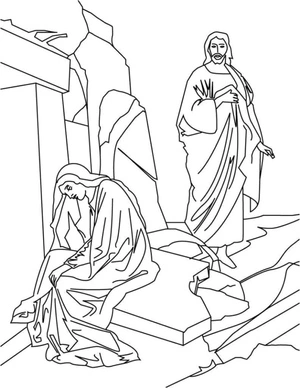 Página para Colorir Jesus Cristo - O Salvador