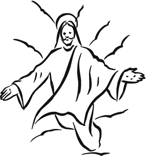 Página para Colorir de Jesus