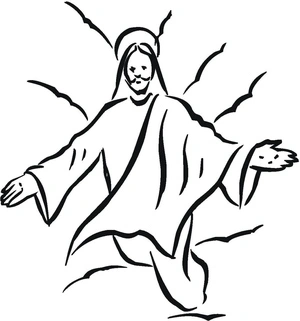 Página para Colorir Página para Colorir de Jesus