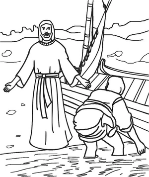 Página para Colorir Jesus Libertador