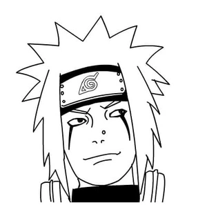 Página para Colorir Jiraiya Jr.