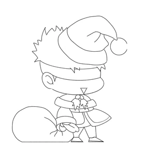 Página para Colorir Gojo Satoru Chibi