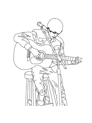 Justin Bieber Tocando Violão