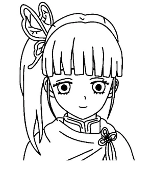 Página para Colorir Adorável Kanao Tsuyuri