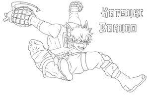 Katsuki Bakugo em Ação