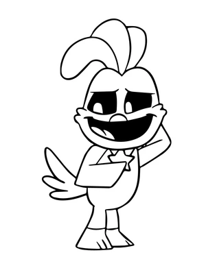 Página para Colorir Página para Colorir Kickin' Chicken Grátis para Imprimir