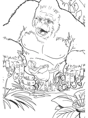 Página para Colorir Página para Colorir King Kong