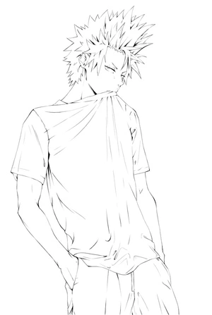 Página para Colorir Página para Colorir com Kirishima