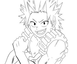 Página para Colorir Kirishima Legal
