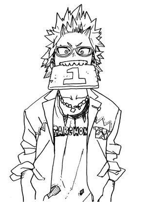 Página para Colorir Kirishima o Bobo