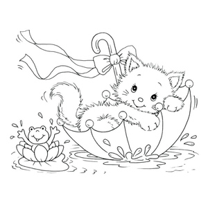 Um Sapo e um Gatinho