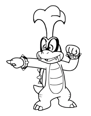Página para Colorir Página para Colorir do Iggy Koopa
