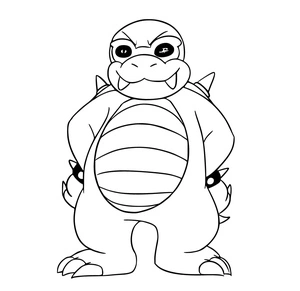 Página para Colorir Foto do Roy Koopa