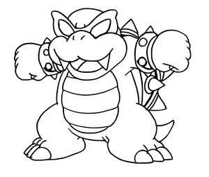 Página para Colorir Roy, o Koopa dos Koopalings