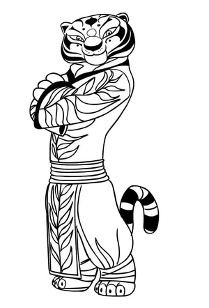 Tigresa em Pose Descolada