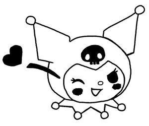 Página para Colorir Adorável Kuromi