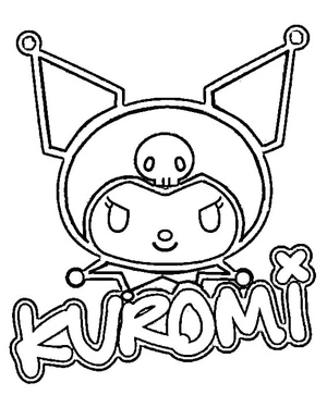 Página para Colorir Página para Colorir Kuromi para Crianças