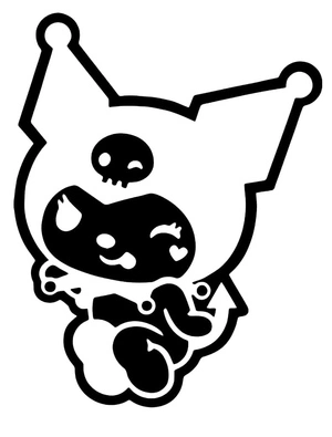 Página para Colorir Kuromi da coleção Sanrio