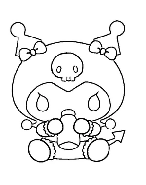 Página para Colorir Jovem Kuromi