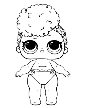 Página para Colorir Boneca Lil LOL Goodie