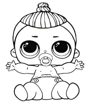 Página para Colorir Lil Caddy Boi do LOL Surprise