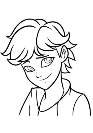 Página para Colorir Retrato de Andrew