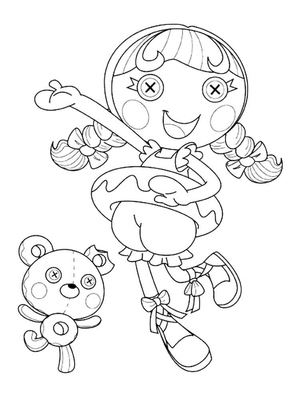 Páginas de Colorir Gratuitas Lalaloopsy para Crianças