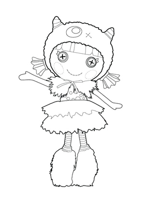 Página para Colorir Lalaloopsy para Imprimir