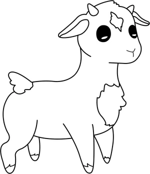 Página para Colorir Página para Colorir de Cordeiro Grátis