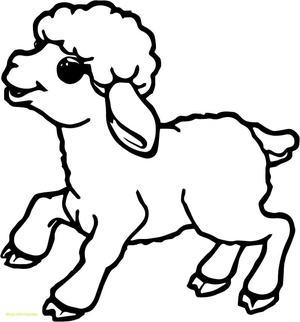 Imprimir o Desenho do Cordeiro