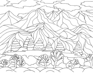 Paisagem Montanhosa de Tirar o Fôlego