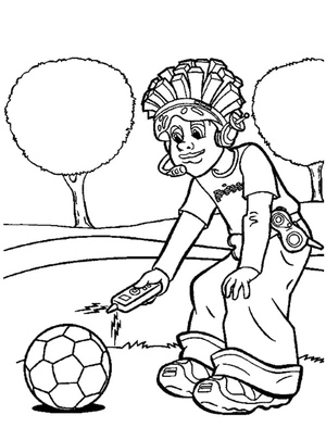 Página para Colorir Pixel de LazyTown