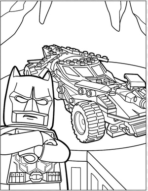 Batman e o Batmóvel de Lego