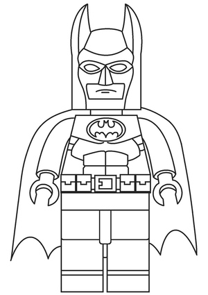 Página para Colorir Lego do Batman