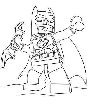 Página para Colorir Página para Colorir com Lego Batman