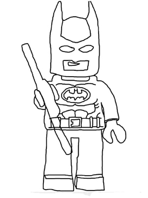 Página para Colorir do Lego Batman