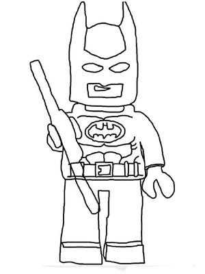Página para Colorir Página para Colorir do Lego Batman