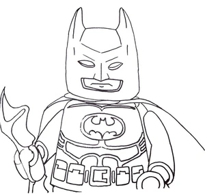 Página para Colorir DC Lego Batman