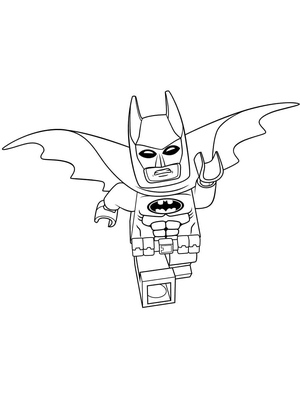 Imprimir página para colorir Lego Batman