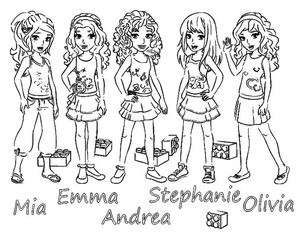 Personagens Lego Friends