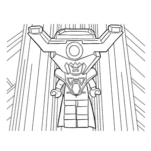 Lord Business em ação, medium Filme Lego coloring page, free printable