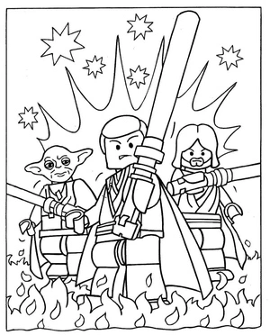 Página para Colorir Lego Star Wars Grátis