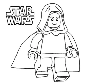 Página para Colorir Personagem Lego Star Wars