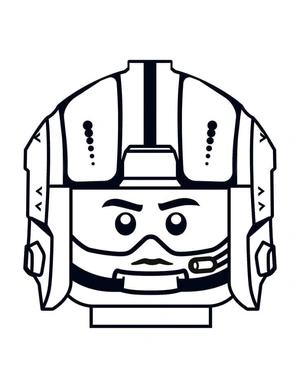 Página para Colorir Página de Colorir Grátis Lego Star Wars